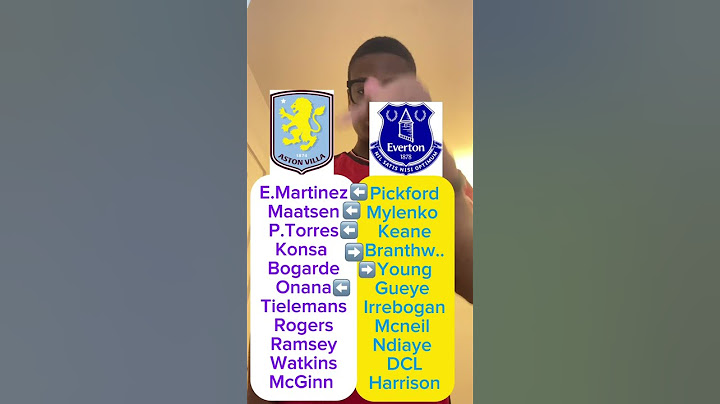 Aston Villa VS Everton-COMBINED XI! #astonvilla #everton #football #combined #shorts #premierleague