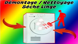 TUTO: Changer une courroie de sèche linge Whirlpool DDLX 70112 Démonter / Nettoyer