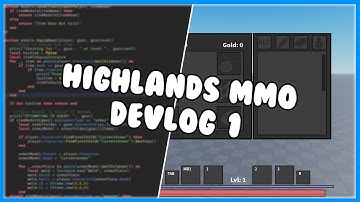 ROBLOX | Highlands MMORPG Devlog #1