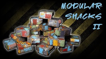 Terrain Tutorial - Modular Shacks 2 - Warhammer 40K, Kill Team, Necromunda