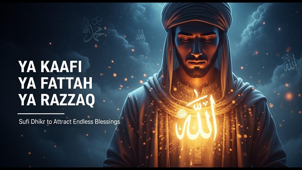 Ya Kāfī • Ya Ghaniyy • Ya Fattāḥ • Ya Razzāq 🌙✨ | Deep Sufi Dhikr & Meditation