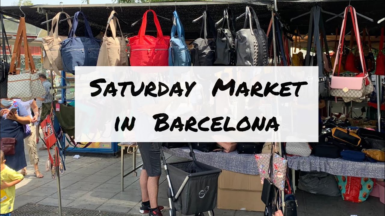 Saturday market in Barcelona 🇪🇸 Where you can buy cheap items 