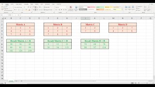 Matrix Multiplication in Excel | Multiply Two Matrices in Excel screenshot 5