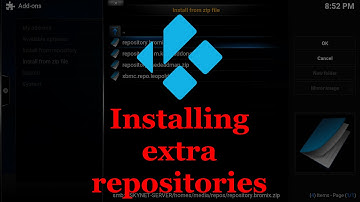 Installing extra repositories in Kodi