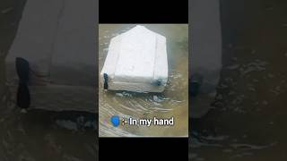 I built a super fast RC boat use west thermocol 🚢 || #youtubeshorts #trending #diy