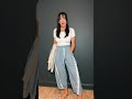 JovenPara Women's Track Pants Baggy Wide Leg Pants Contrast Color High Elastic Waisted Casual Loose