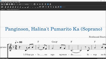 Soprano Study Guide - Panginoon, Halina