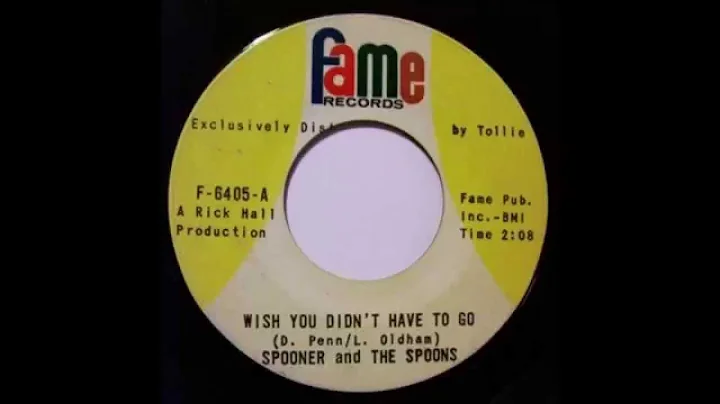Spooner & the Spoons... Wish You Didn't Have To Go .
