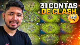 Minha Rotina Jogando em 31 Contas de Clash Of Clans