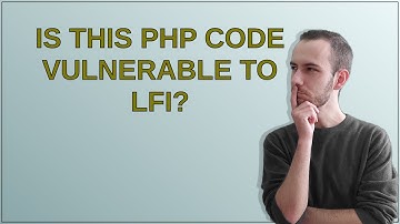 Security: Is this PHP code vulnerable to LFI?