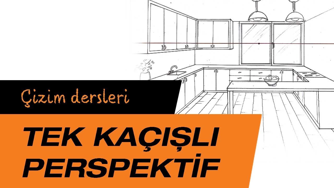 İmgesel çizim dersleri (tek kaçışlı perspektifle iç mekan çizimi)