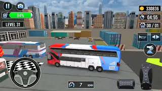 City coach 🚐🚞🚌🚐🚃bus simulator 3d game in android #gamer# car#victoriya level : 31 parking challenges screenshot 5
