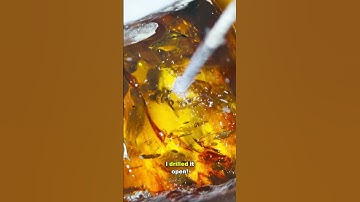 Thumbnail of Cracking open a Dinosaur age fossil with water inside!