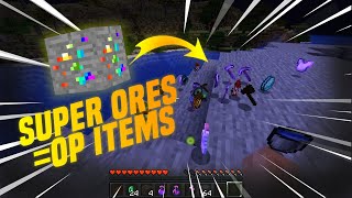 Minecraft, But ores Drop OP Items