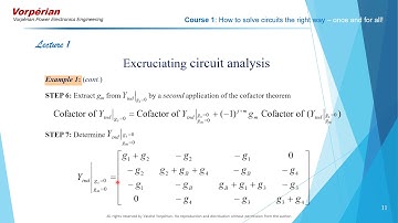 Video 4: Fast Analytical Techniques in Electrical and Electronic Circuits
