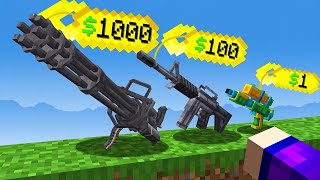 Minecraft, pero ahora puedes comprar armas