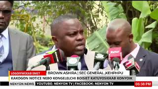 HEALTH WORKERS' UNIONS LAUNCH NATIONWIDE STRIKE OVER UHC WORKERS' ABSORPTION