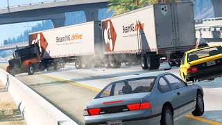 Road Train Accidents 4 | Beamng.drive