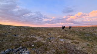 Motorcycle trip beyond Arctic Circle