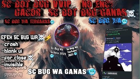 🛑[2025] SC BUG WHATSAPP TERBARU AMBACRASH V18 GANAS|TEMBUS BETA|AUTO CRASH PERMANEN