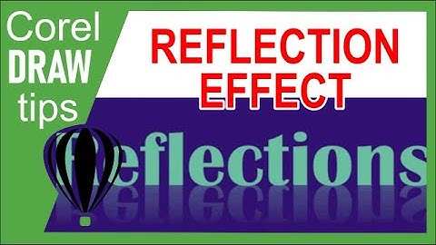 Creating text reflection in CorelDraw
