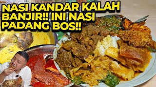 NASI PADANG BANJIR LAUK MENGGUNUNG!! MAKAN SEKELUARGA ABISNYA CUMA 100RIBUAN