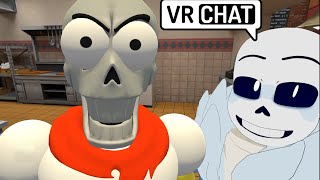 Papyrus and Sans cook it up in [VRChat]