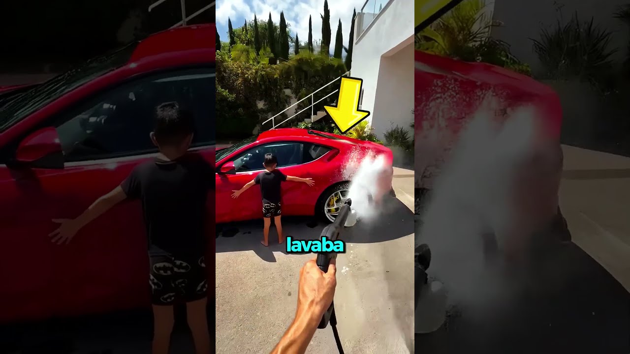 Arruiné el Lavado del Camaro de Mi Papá! 😱🚗 #car #cars