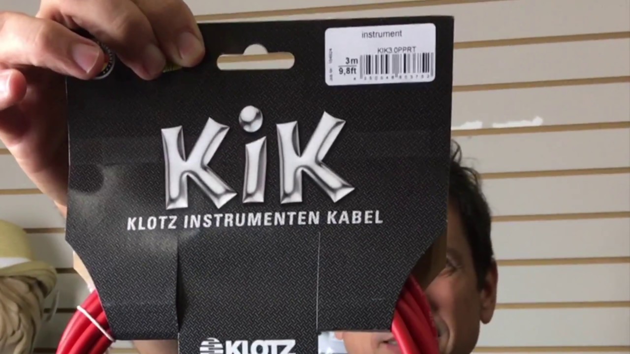 Accessoires guitares KLOTZ KIKG4.5PP1 KIK KLOTZ BASIC INSTRUMENT NOIR 4,5 M Cables jack instrument