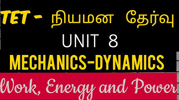 ugtrbmaths,tnpsc,unit 8 Mechanics-dynamics work,energy and power, tet selection exam