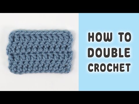 How To Make A Double Crochet (DC) & Double Crochet Increase (DC INC) | Crochet 101