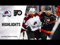 NHL Highlights | Avalanche @ Flyers 2/1/20