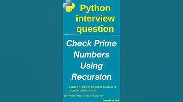 using recursion check prime number in python | recursion use to check prime number #code #python