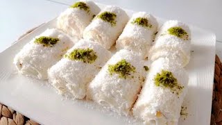 Sultan Lokumu|| Turkish Rolls Sultan Lokumu|| Lokum Rolls|| Nalumani Palaharam|| Dessert Recipes