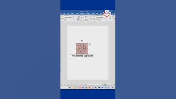 Remove Background From Scanned Signature in MS WORD | MS WORD.