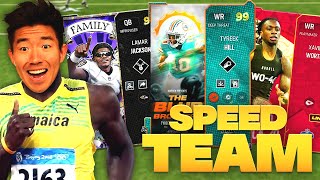 We Created the Fastest Player Lineup! Max Speed Team! Madden 24