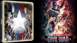 Captain America Civil War 2016 Best Buy Exclusive 4K SteelBook Review Chris Evans, Robert Downey Jr