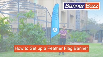 How to Set Up a Feather Flag Banner - BannerBuzz