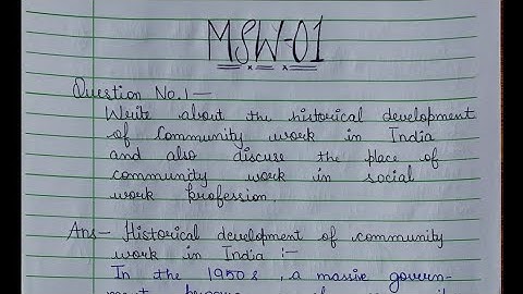 MSW 001 ENGLISH MEDIUM HANDWRITTEN ASSIGNMENT 2021-22 | FOR PDF WHATSAPP ON 9354372788