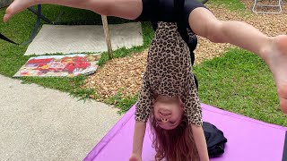 Aerial Silks Lesson- Inverted Split & Seat Pose Sling