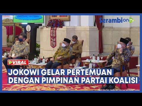 Presiden Jokowi Menggelar Pertemuan dengan Pimpinan Partai Koalisi Pendukung Pemerintah