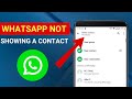 [FIXED] WhatsApp Not Showing Contact Name But Showing Phone Number