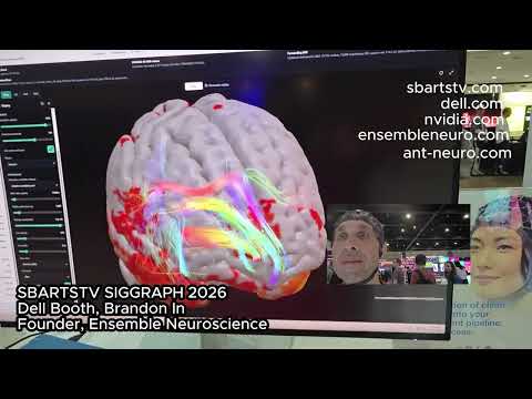 Live EEG Brain Scan at SIGGRAPH 2026 — Dell Booth Real-Time 3D Brainwave Visualization 🧠