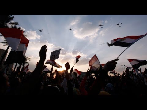 Film backdrop image for Egypt's anti-government protesters celebrate army's ultimatum (2013)