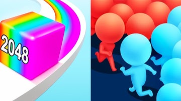 Jelly Run 2048 vs Count Master 3D - Satisfying Mobile Games...