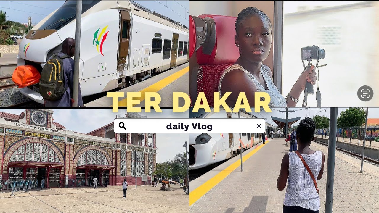 VLOG TER DAKAR: JE DECOUVRE ENFIN LE TRAIN EXPRESS RAPIDE DE DAKAR| cette congolaise