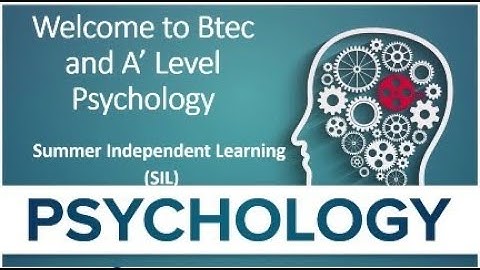 SIL Video Introduction to Psychology