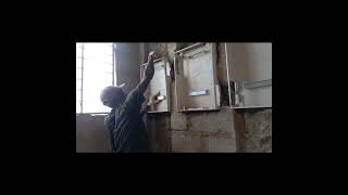 Building In Ghana | Fixing Of Distribution Boards Into The Wall P4
