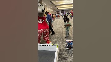 KC Wolf Says Hi to JHAWK #kcchiefs #pushback #vex #robot #engineering  #vexrobotics #robotics