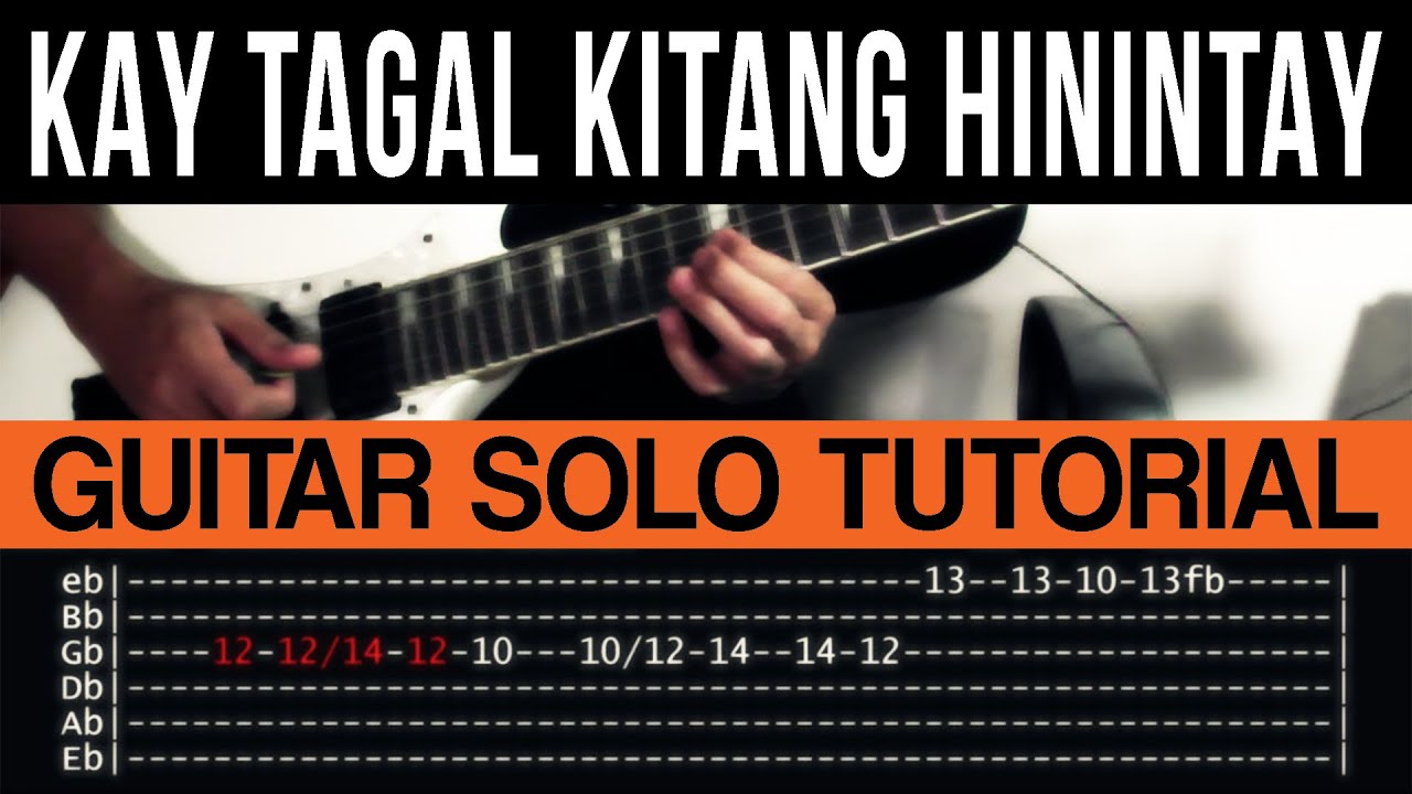 Kay Tagal Kitang Hinintay - Sponge Cola Guitar Solo Tutorial (WITH TAB